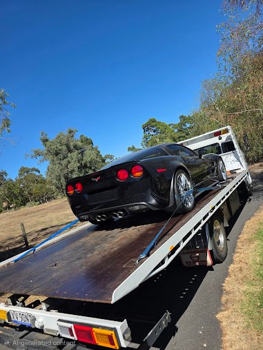 EQ Towing car loaded